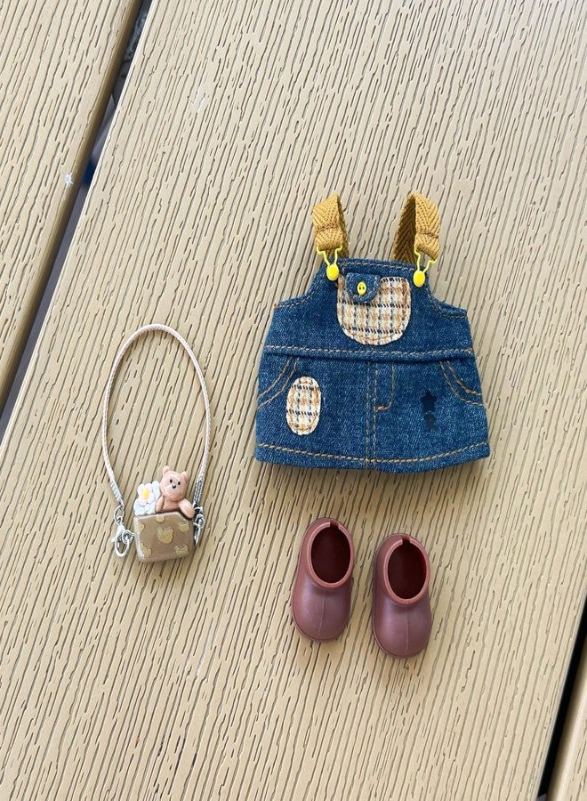 Lunarixel Doll Clothes Set for 15cm 17cm Fantasy Dolls - Hat, Bag, Jeans, Shoes Accessories,Outfit Clothing Set - Image 4